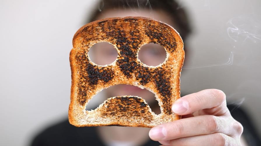 where the toast burn